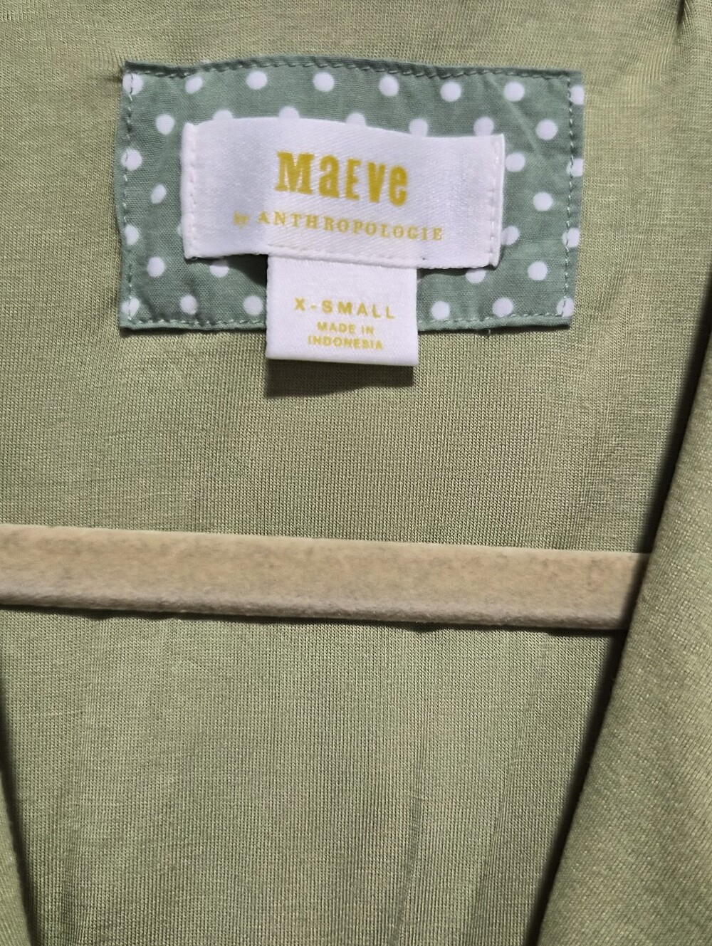 Maeve Anthropologie Scalloped Buttondown Green Mini Dress Size XS - Picture 5 of 14